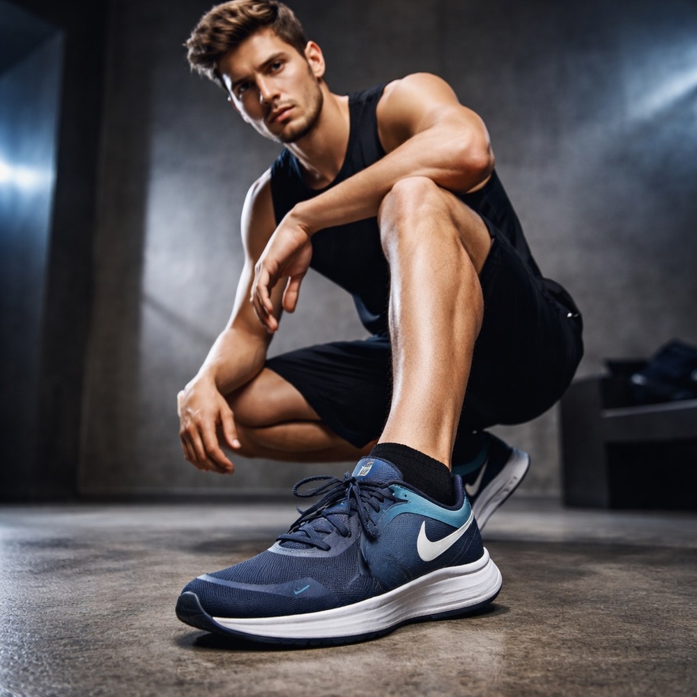 Nike Men’s Running Shoes Navy Blue Size 11.5  SKU NK-11.5-NB